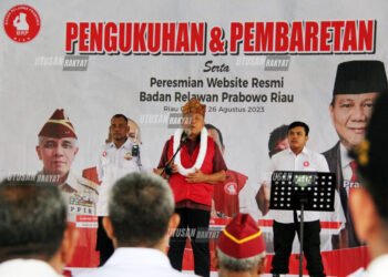 Pengukuhan dan Peresmian Website Resmi Badan Relawan Prabowo Riau