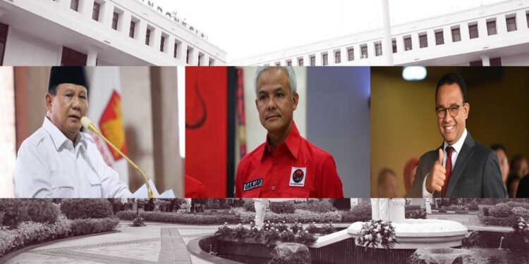 Prabowo Subianto Ganjar Pranowo dan Anies Baswedan foto by net
