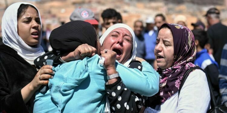 Women Mourn on Morocco Disaster