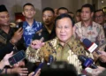 Ketua Umum Partai Gerindra dan bakal calon presiden Prabowo Subianto berikan pemaparan di Seminar Ekonomi Universitas Kebangsaan Republik Indonesia