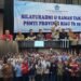 Kolase foto kegiatan Silaturahmi dan Ramah Tamah Paguyuban Sosial Marga Tionghoa Indonesia PSMTI Provinsi Riau di Hotel Furaya Pekanbaru Jumat 2982025 Tampak jajaran pengurus memberikan sambutan atas dan foto bersama seluruh hadirin bawah