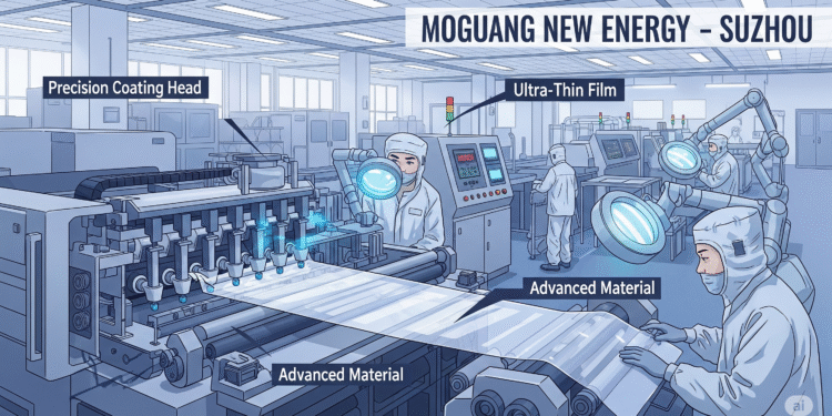 Advanced Film Coating - Utusan Bangsa - Utusan Bangsa Ilustrasi proses produksi film pendingin setipis kertas dengan teknologi coating presisi