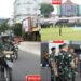 Danrem 044_Gapo _ Junjung Tinggi Hak Menyampaikan Pendapat Jaga Palembang Kota Kita Tercinta - Utusan Bangsa Kolase foto kegiatan Danrem 044Gapo Brigjen TNI Adri Koesdyanto bersama jajaran saat memimpin patroli dan apel pengecekan personel untuk pengamanan aksi damai di Kota Palembang