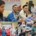 Pusri Donor Darah - Utusan Bangsa Suasana kegiatan donor darah yang digelar PT Pusri Palembang dalam rangka memperingati Hari Palang Merah Indonesia PMI tahun 2025 di Gedung Kesenian Komplek Pusri Rabu 1792025 Kegiatan yang bekerjasama dengan UTD PMI Kota Palembang ini disambut antusias oleh karyawan dan keluarga besar Pusri berhasil mengumpulkan 371 kantong darah melampaui target yang ditetapkan