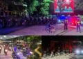 Personel gabungan TNI dan Polri saat menggelar apel dan patroli skala besar di sejumlah titik di wilayah Kabupaten Kampar Minggu 3182025 malam