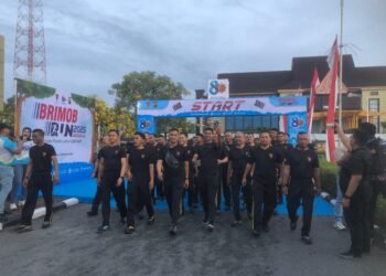 Brimob Run 2025 Meriah di Polda Riau: Merayakan HUT ke-80 dengan Semangat “Brimob Presisi Bersama Masyarakat”