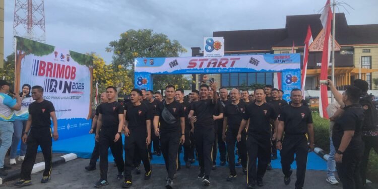 Brimob Run 2025 Meriah di Polda Riau: Merayakan HUT ke-80 dengan Semangat “Brimob Presisi Bersama Masyarakat”